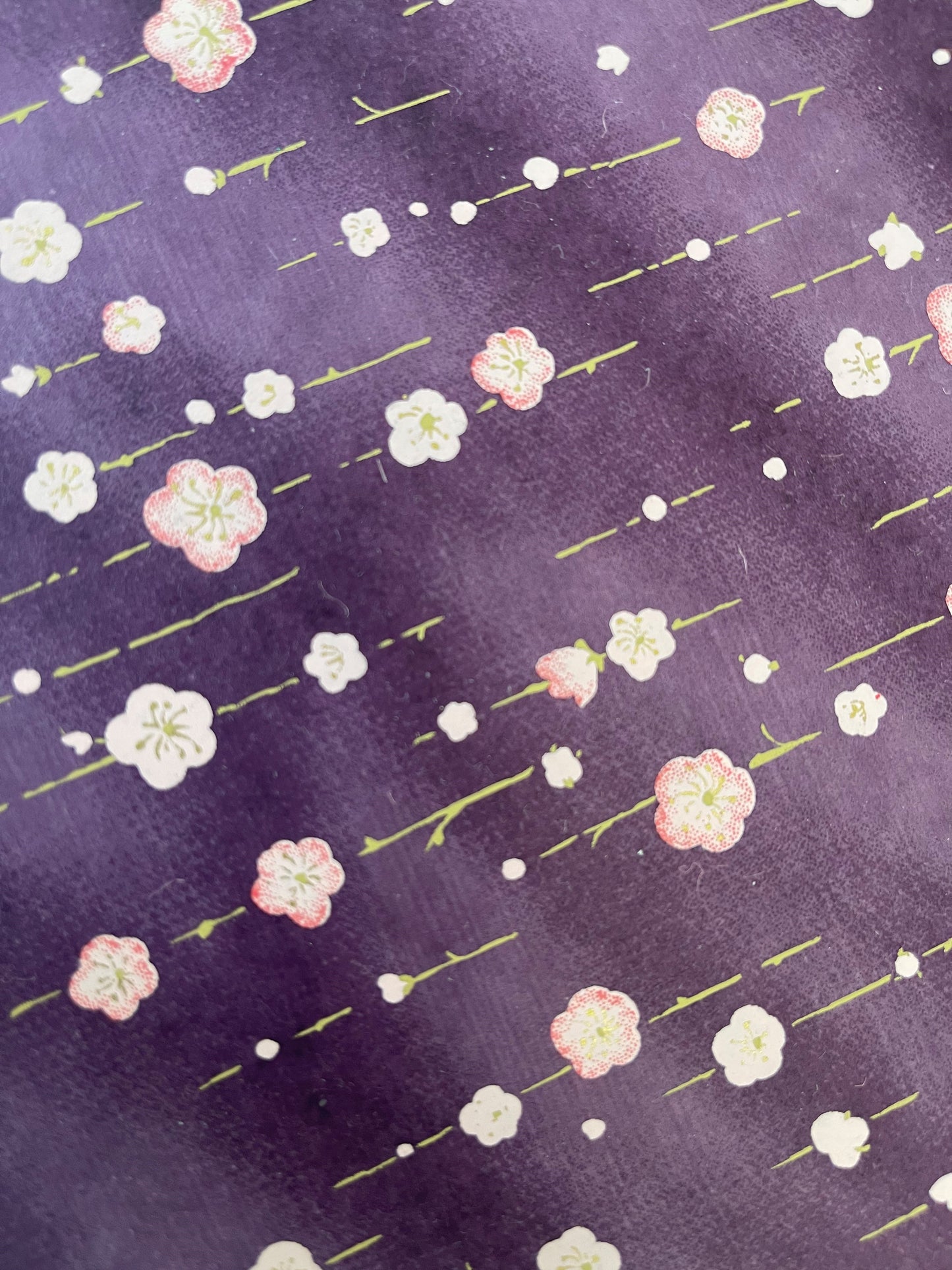 友禅和紙 お道具箱(浅型)枝垂れ小梅