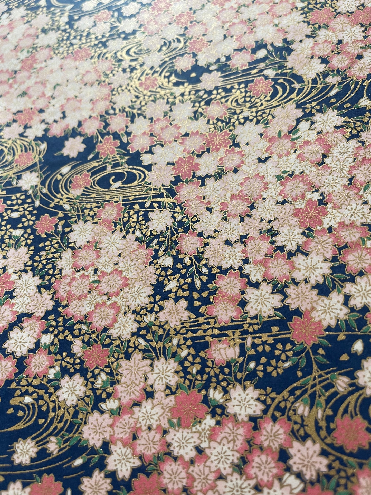 友禅和紙 お道具箱 (浅型)さくら