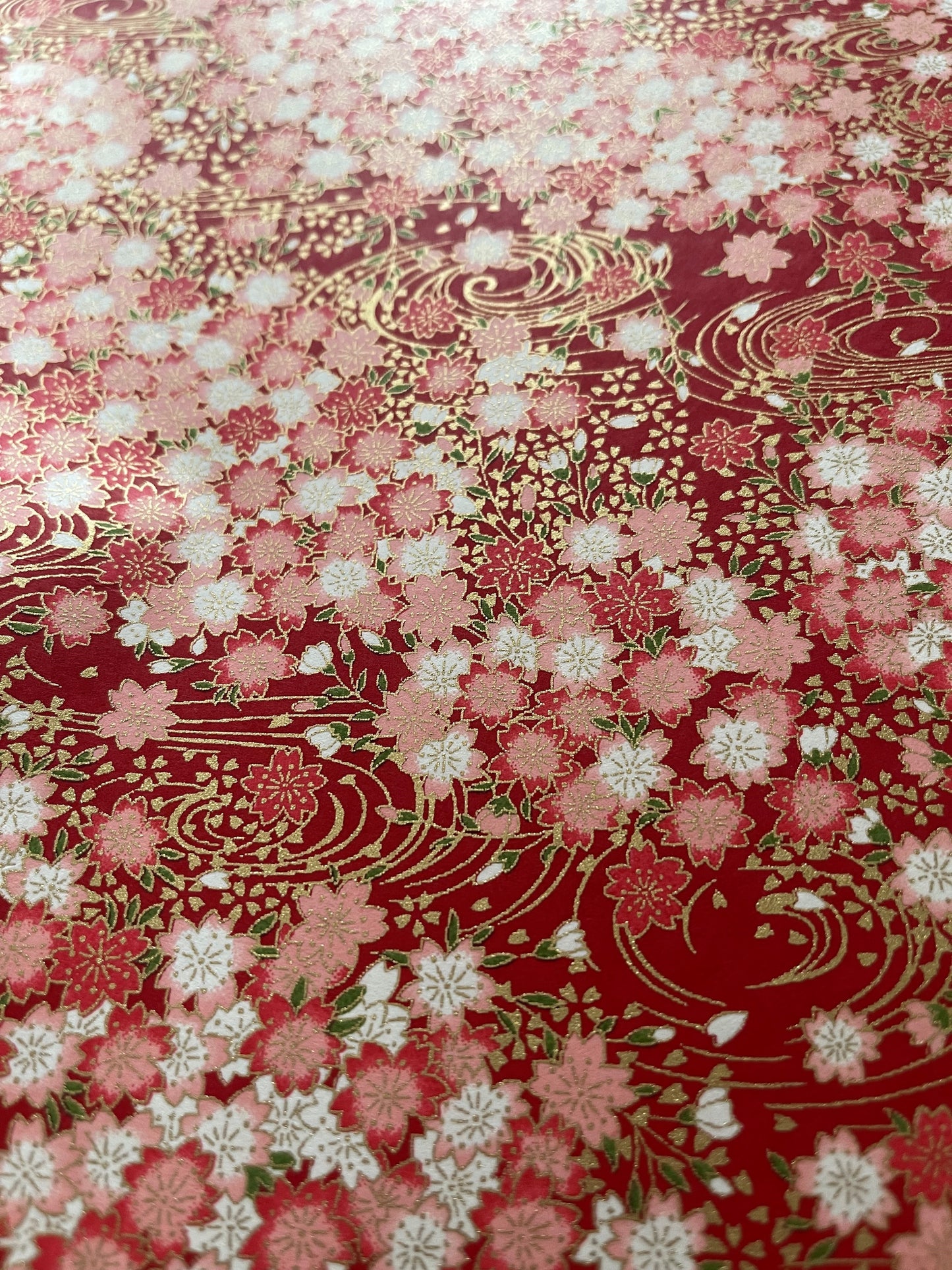 友禅和紙 お道具箱 (浅型)さくら