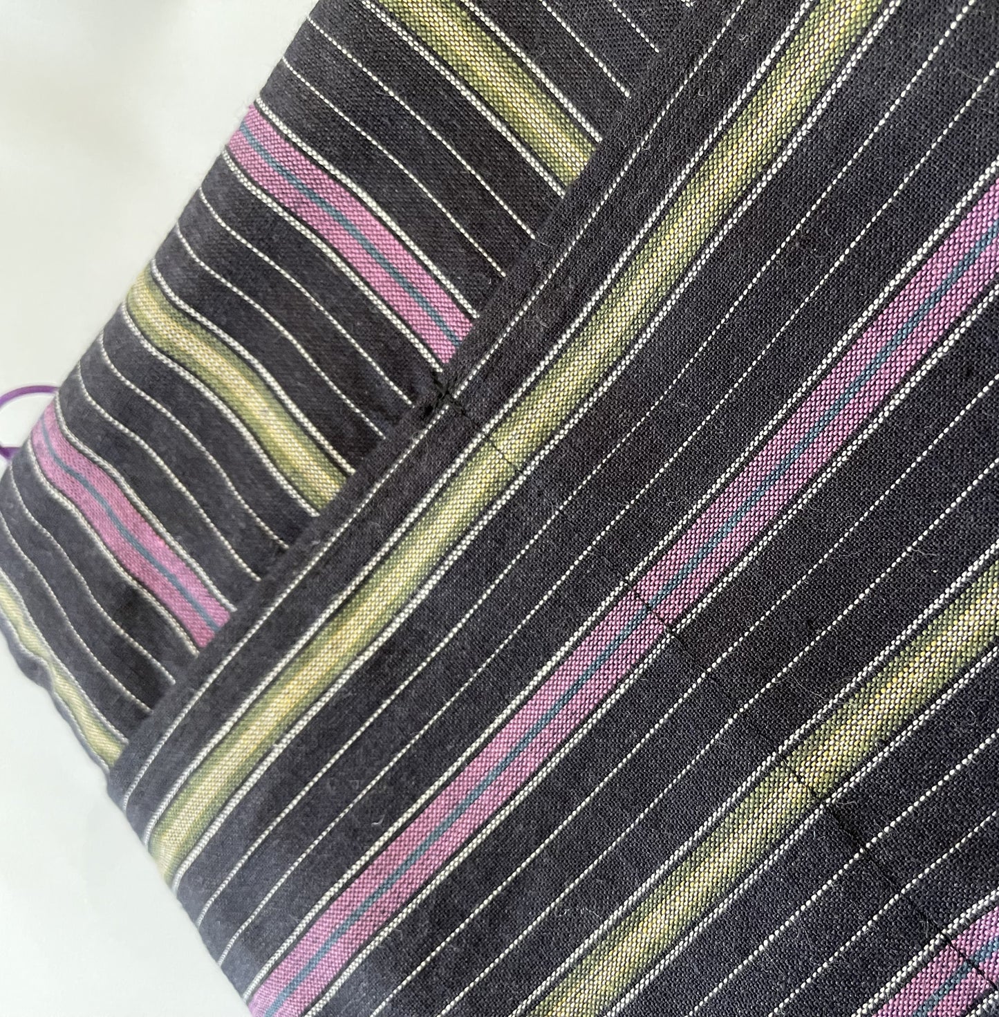 三河木綿　フラットポーチ　