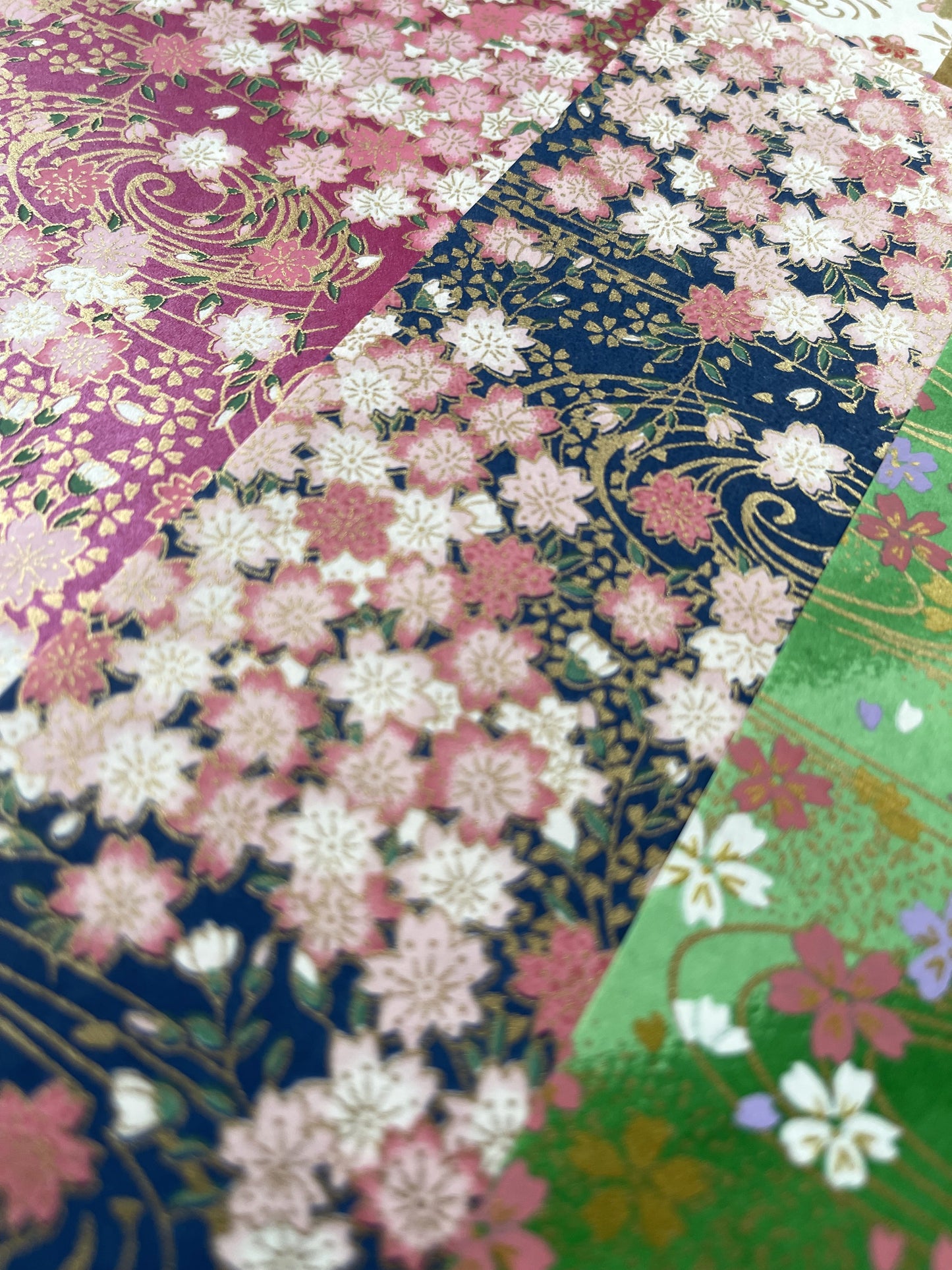 友禅和紙20枚セット　30×30cm 桜柄アソートB