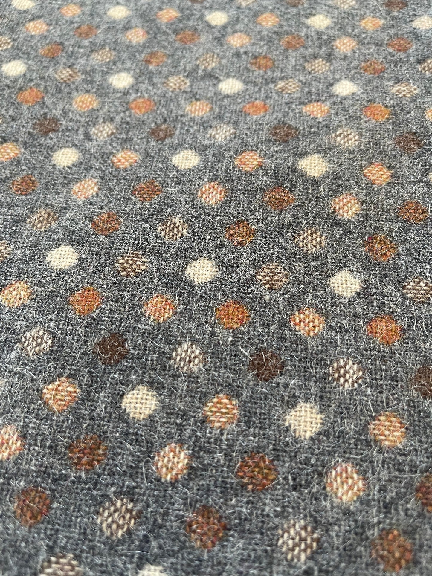 BISHU Dobby Square Cushion Cover (Gray Polka Dots) 50cm x 50cm