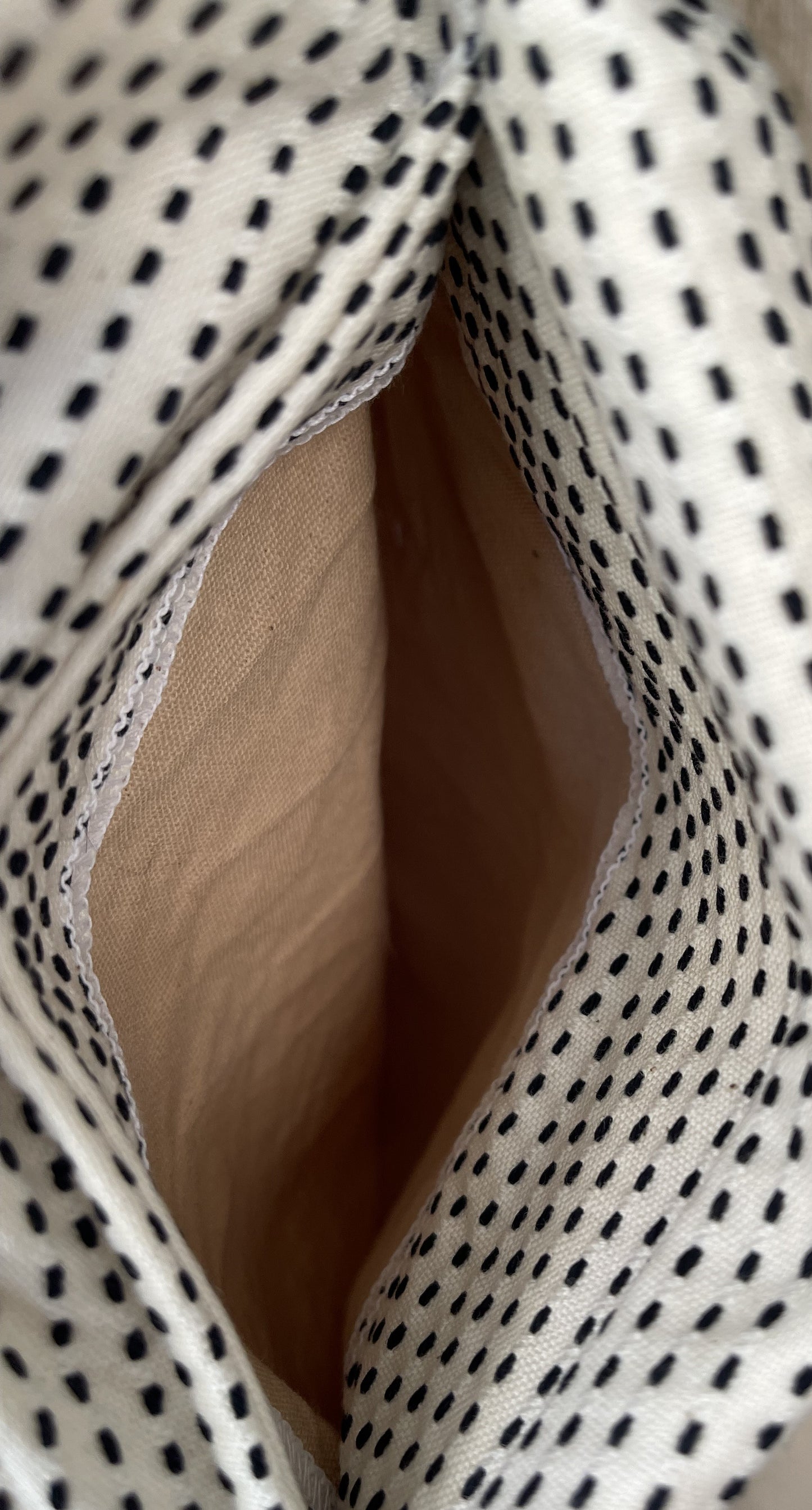 三河木綿　刺し子織　ロングワンピース(1本刺し子）