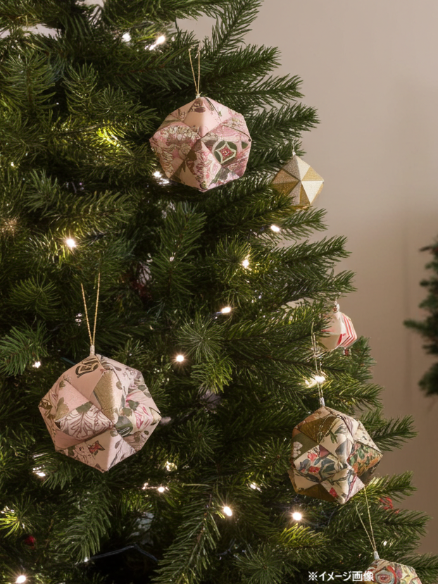 <NEW> 友禅和紙　クリスマスオーナメントセット（グリーンボックスL）